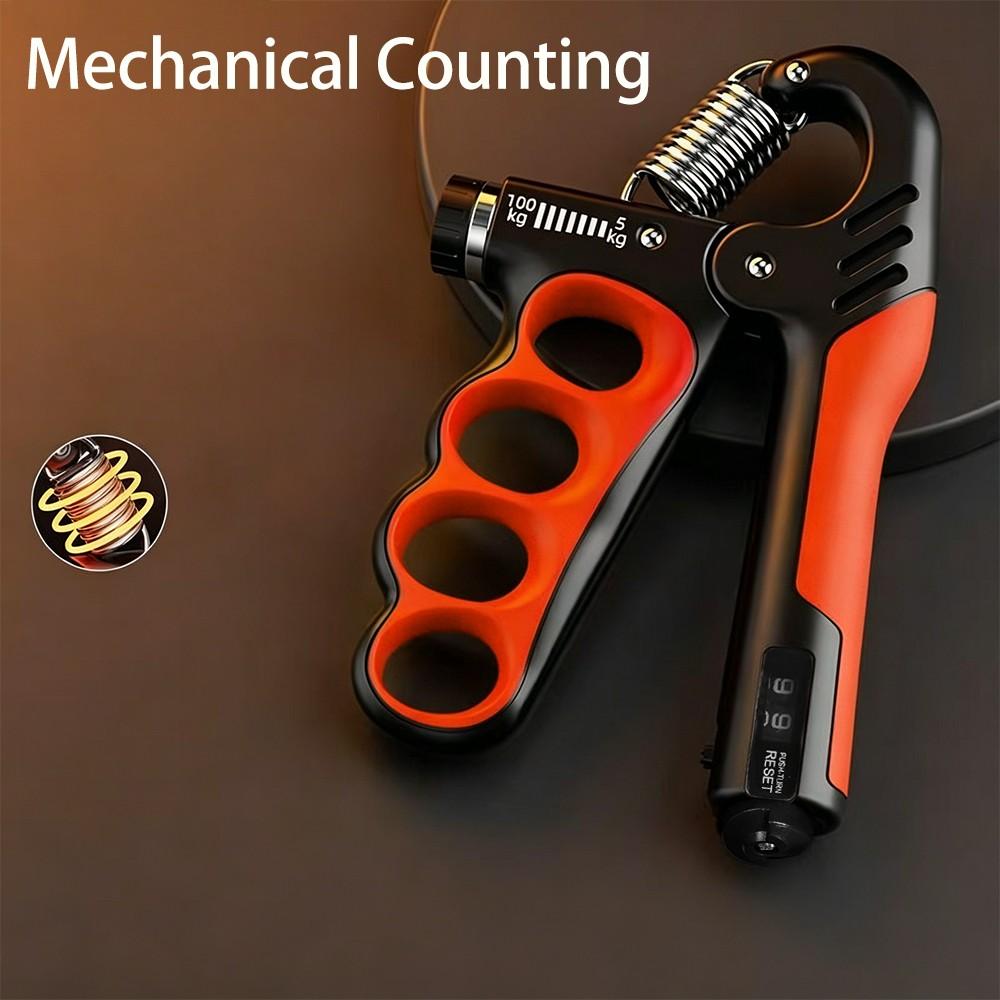 Adjustable Resistance Hand Gripper, Mechanical Counter Grip Strength Trainer, Wrist Extender for Gym Workout, 11.02-220.46 Lbs