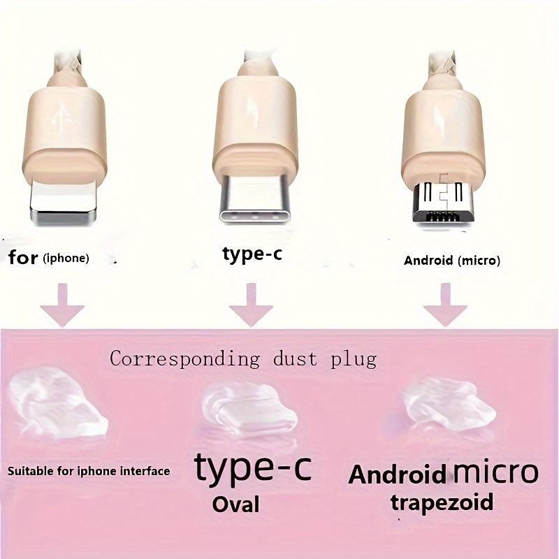 Cute Bear Design Phone Charging Port Dust Plug, 1 Count Anti Dust Plug for Phone, Unique Mobile Phone Accessories for Women & Girls, Phone Charm