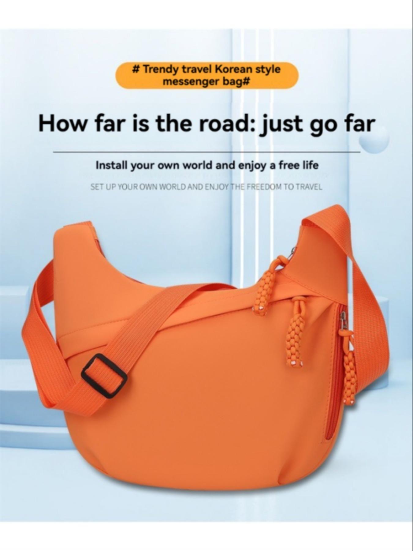 Women's Large Capacity Crossbody Bag, Simple Versatile Shoulder Bag, Multi-Functional Casual Dumpling Bag, Commuter Travel Handbag