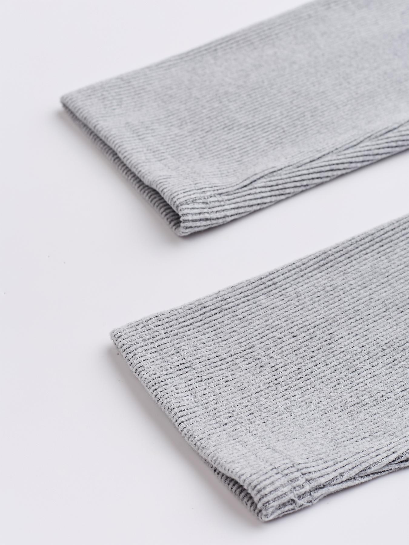 Two-piece Set Women's Solid Button Front Ribbed Crop Top & Elastic Waist Pants, Casual Long Sleeve Outfits for Spring & Fall, Women's Clothes for Daily Wear, Airport Outfit