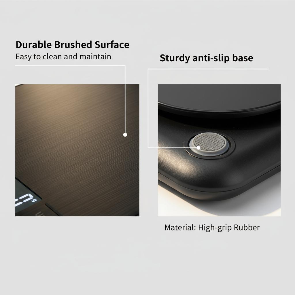 High Precision Digital Kitchen Scale, USB Charging/battery Powered, LCD Display, Stainless Steel, Waterproof, Accurate Food Weighing, Digital Weight Scale, Kitchen Gadgets