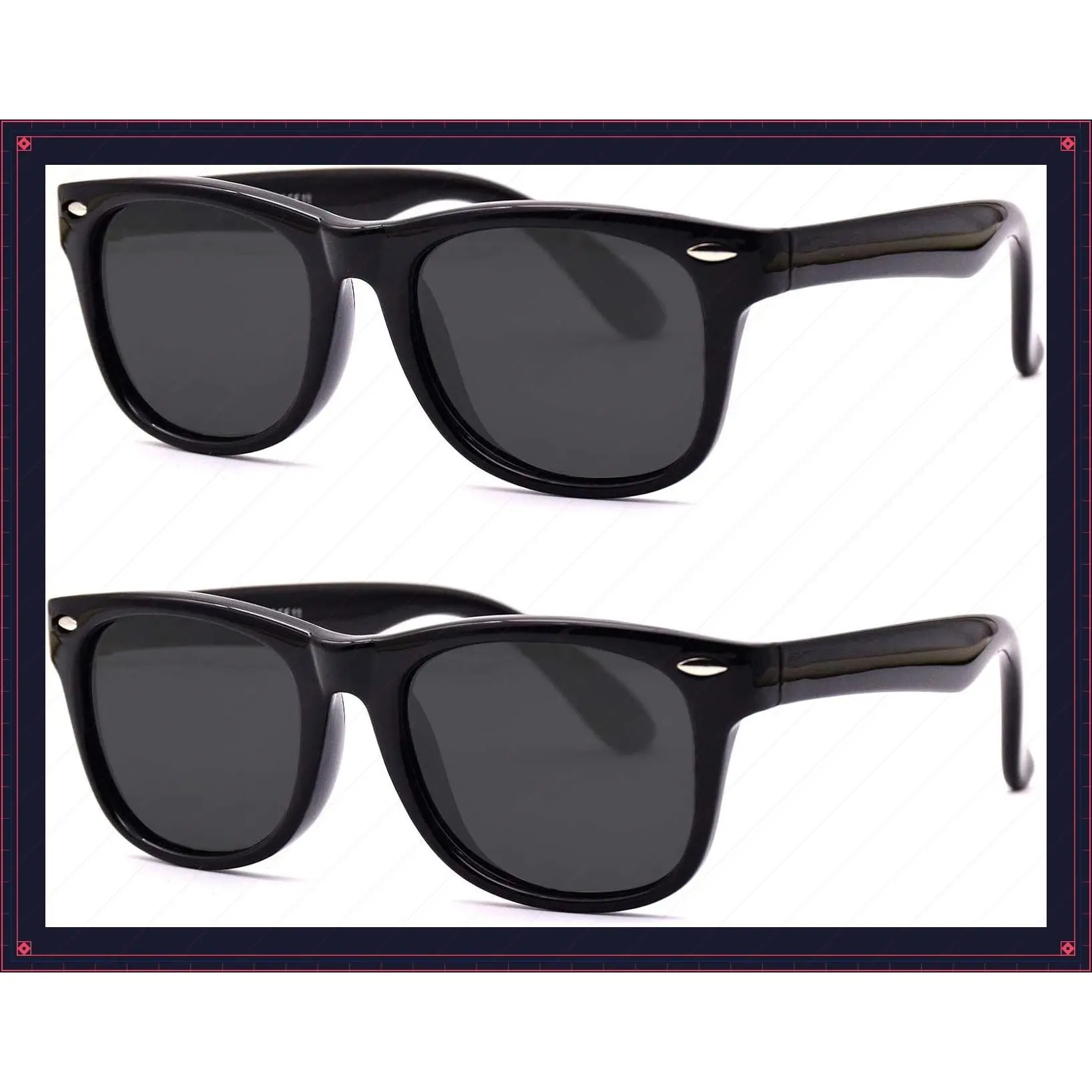 Kids Sunglasses Flexible Polarized Toddler Sunglasses for Girls Boys Age 3 to 9Gift