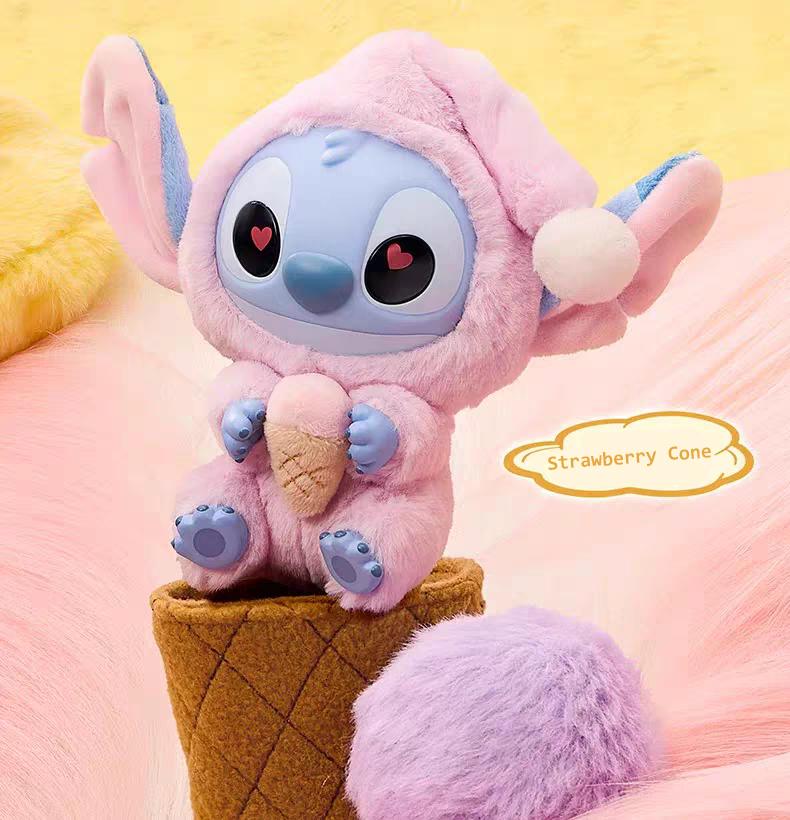 Disney × MINISO Stitch Collection Must Have A Bite Plush Keychain – Adorable Soft Fluffy Vinyl Bag Charm Cute Collectible Gift for Kids Holiday Gift Valentine Gift for Girlfriends