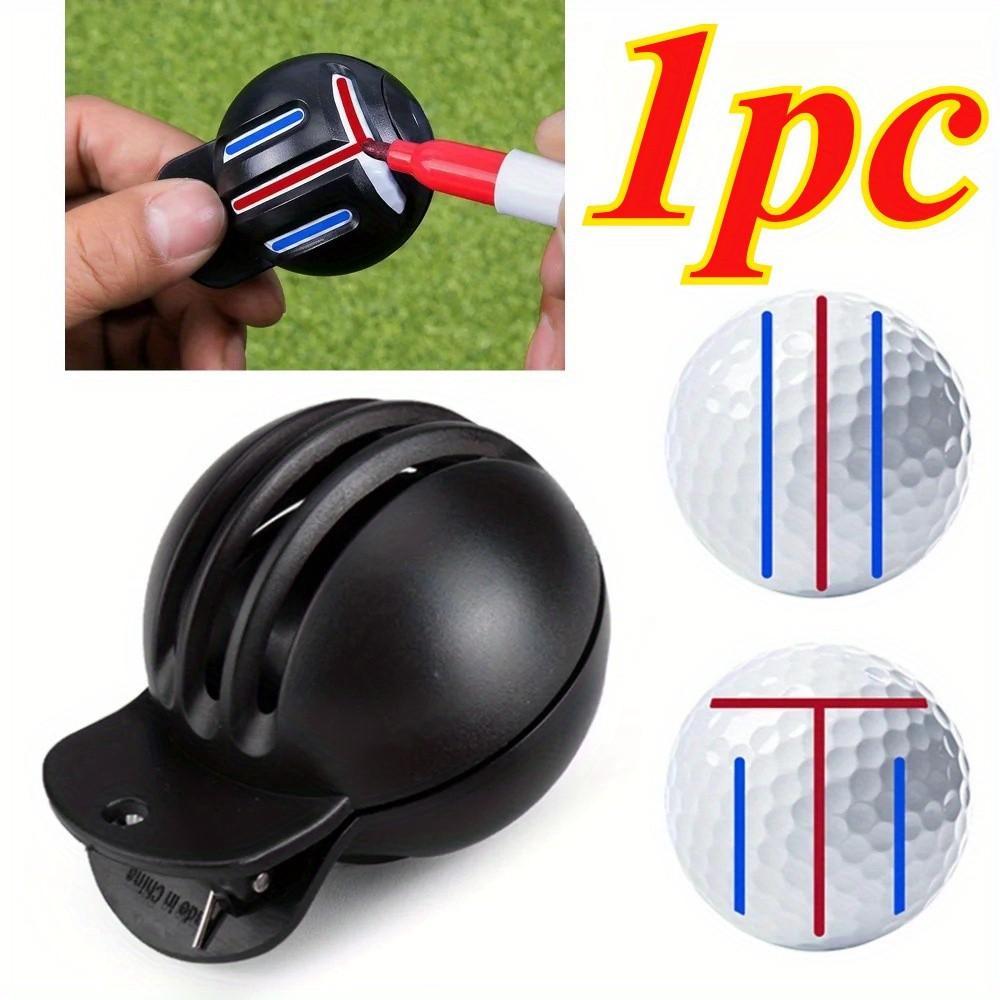 Golf Ball Marker, Alignment Tool, Three-Line and T-Shape Template, Putter Aid, Men's Golf Accessories, Gift for Golf Enthusiasts, Training Equipment
