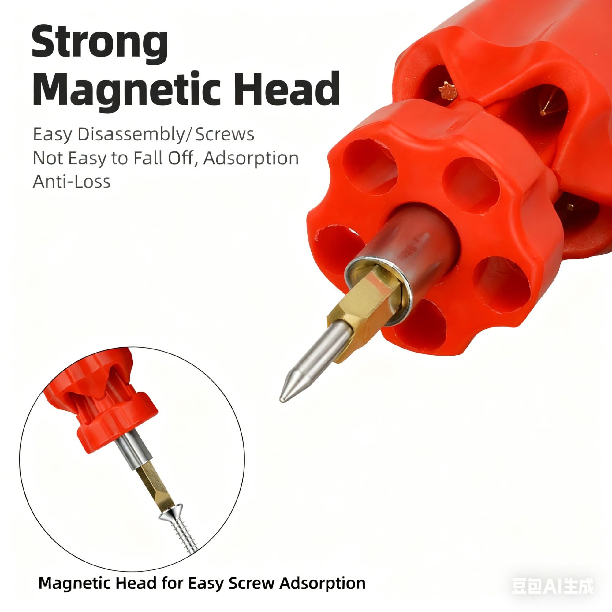 Multifunctional Six-In-One Screwdriver Manual Tool, Home Repair Screwdriver Set, Cross Star Phillips Screwdrivers, Essential Hand Tools