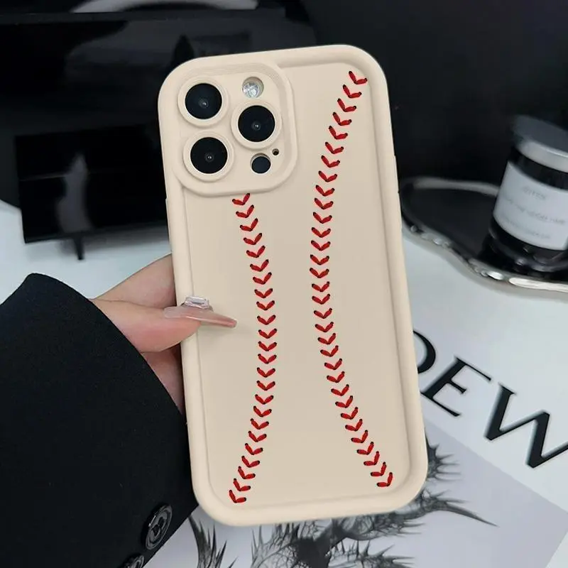Baseball Phone Case for iPhone 17 16 15 14 Pro Max 13 12 11 XS Plus & Samsung Galaxy S26 Ultra S25 Plus S24 +S23 S22 S21 FE Shockproof Drop Protection Rugged Durable Silicone Cover Cellphone Protective.HMB57, Smartphone, Handheld