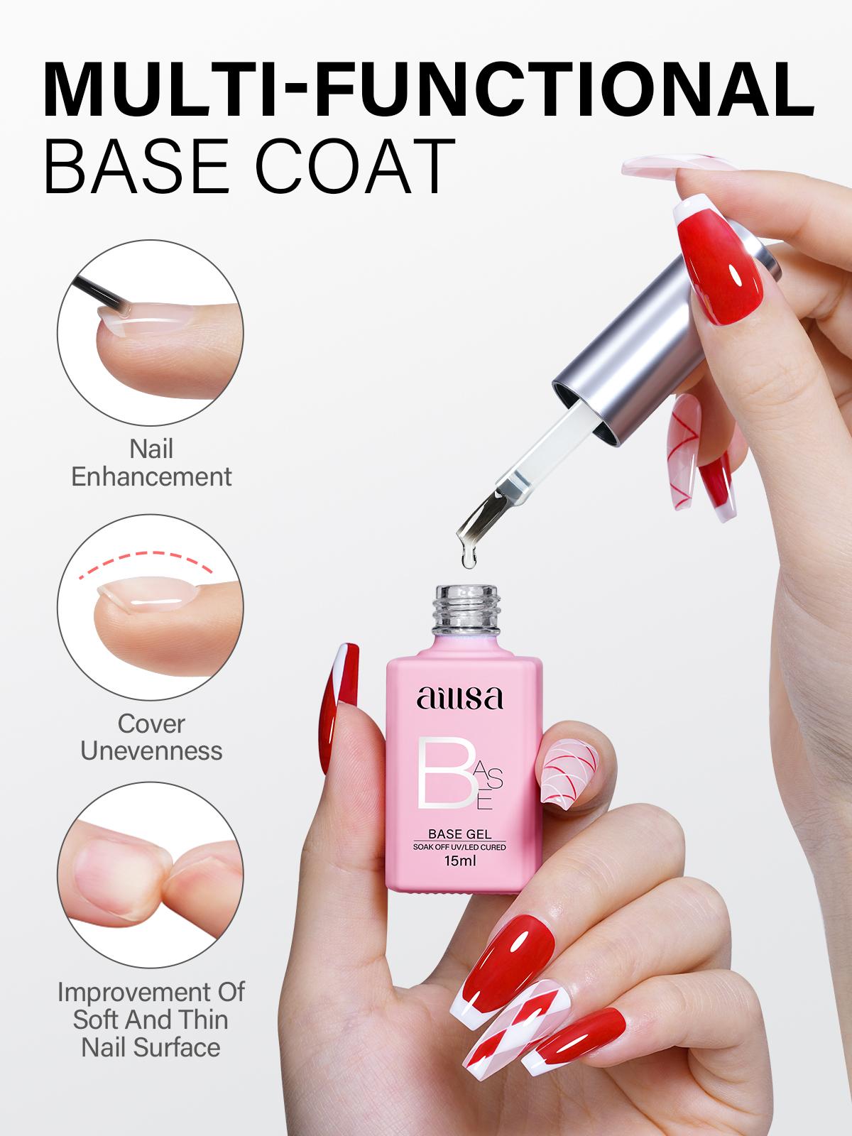 Aillsa Pre-colored Almond Nail Tips Set Including 5 Natural Colors Press-on Nail set 140Pcs in 14 Sizes, UV Light, 2in1 Base&glue and Top Coat. gelx Tips Nails Extensions for DIY Nail Art Beginner Friendly Birthday Gifts for Girls Nailcare