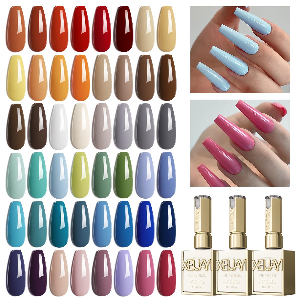 6PCS*15ML 6 Color Set Series New Nail Art Macaron Color Avocado Green and Other Nail Gel 6 Color Set High Saturation Nail Polish Glossy and Bright Fashion Led Gel Firm Salon Quality Nail Art DIY Female Holiday Gift