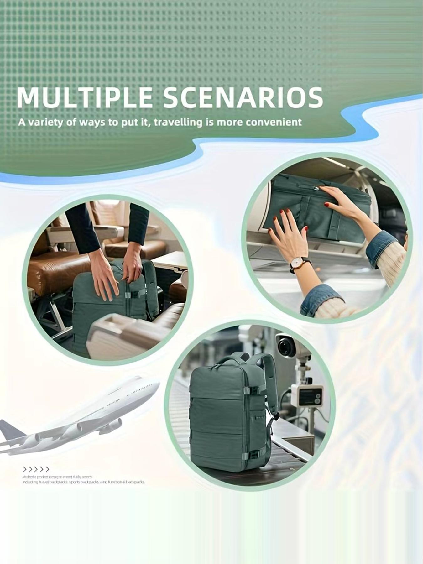 Large Capacity Vacuum Compression Backpack, Lightweight Travel Bag, Essential for Business Trips, Unisex Dual Shoulder Strap