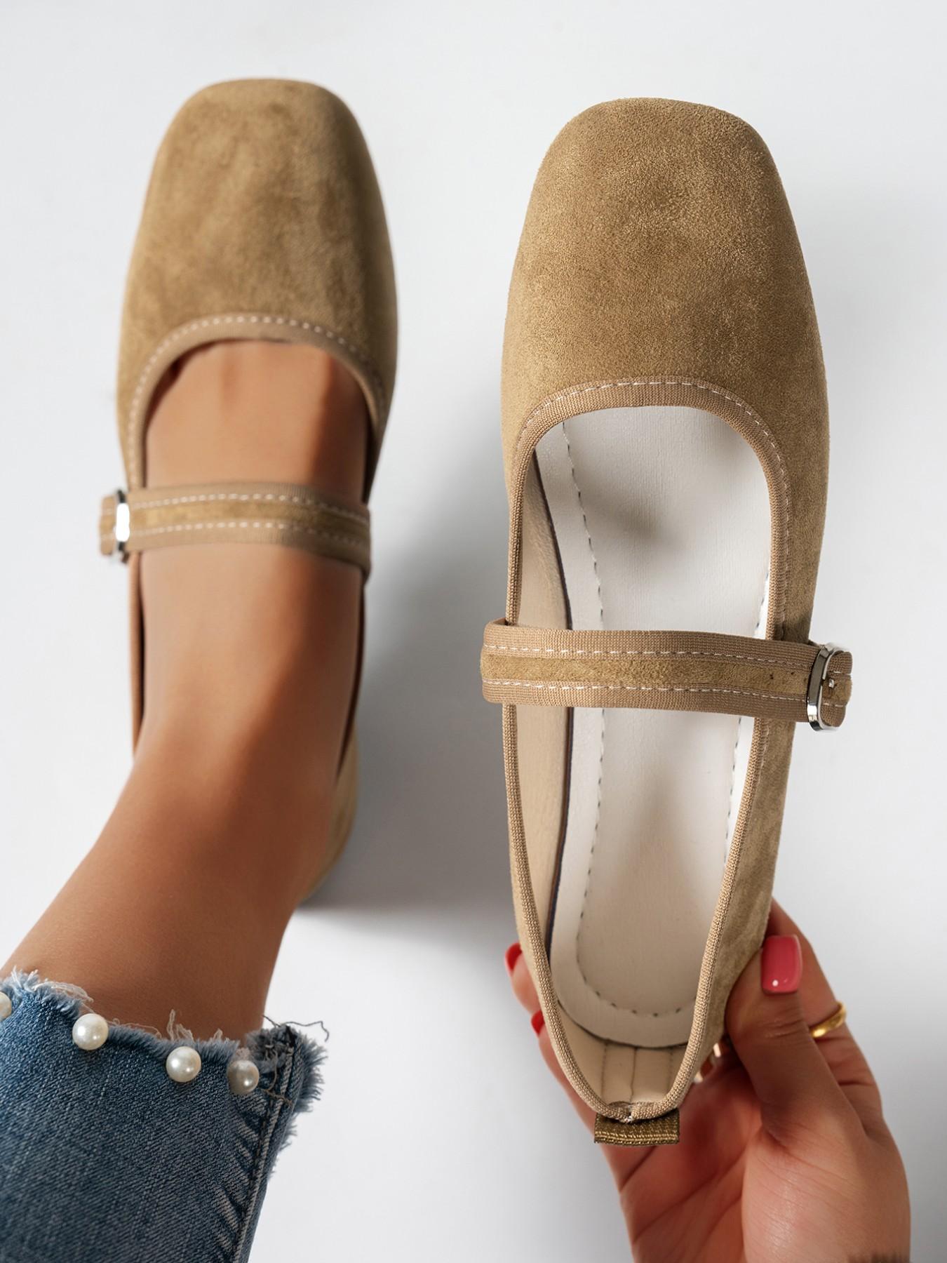 Women's Vintage Square Toe Mary Jane Shoes, Comfortable Low Heel Single Shoe, Fashion Commuter Women's Shoes, All Seasons