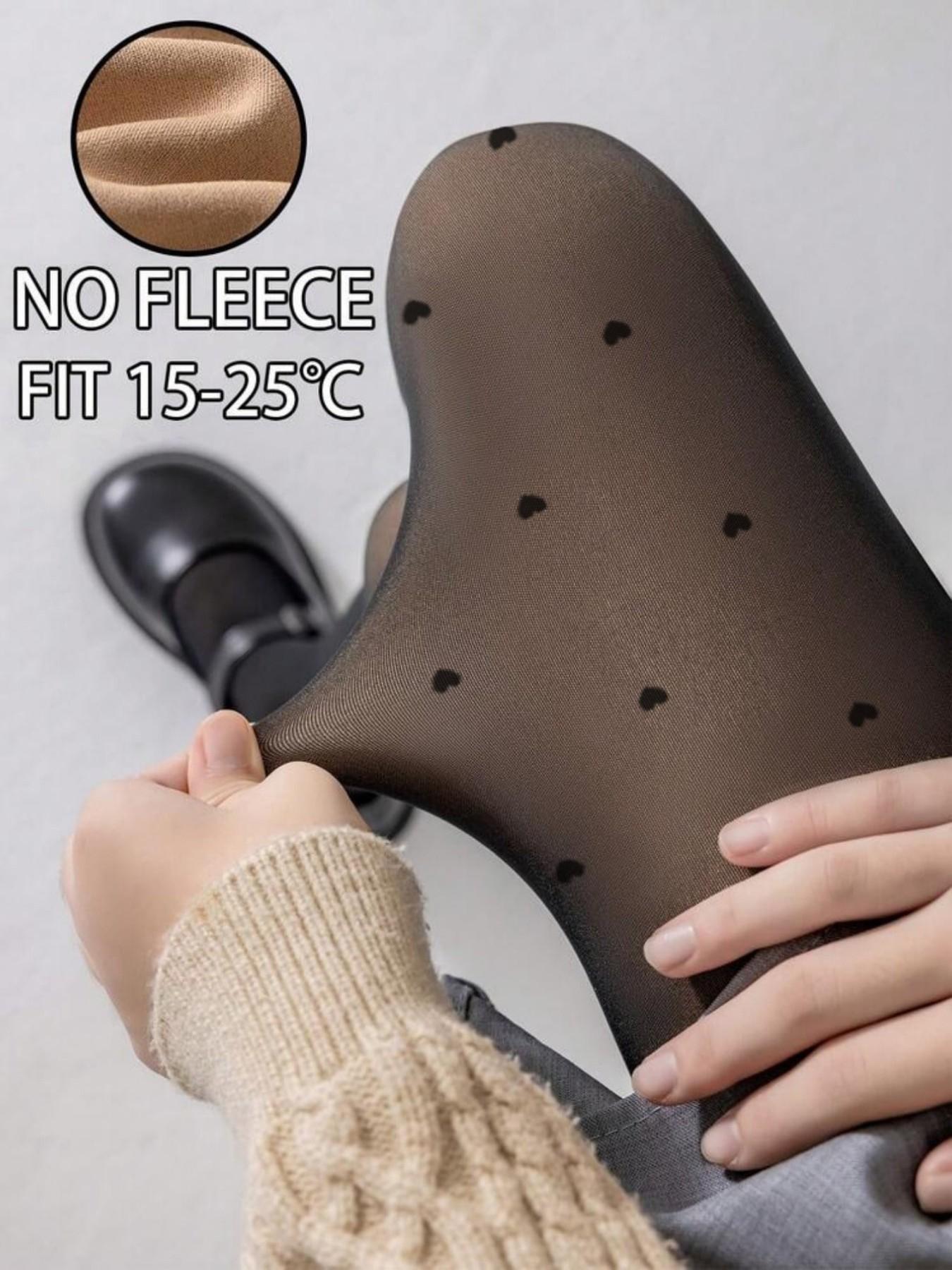 Women's 80g Heart Print Vintage Stockings, Cute Sweet and Sexy, Elastic Underwear, Perfect for Parties and Shopping, All Seasons