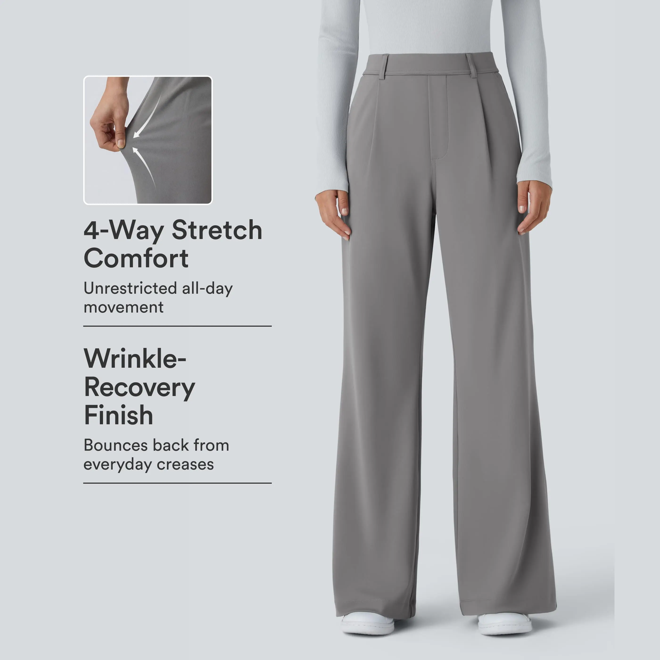 Halara Flex™ DayStretch High Waisted Pocket Work Flare Pants #BackToSchool Halara Flex™ DayStretch High Waisted Pocket Work Flare Pants #BackToSchool