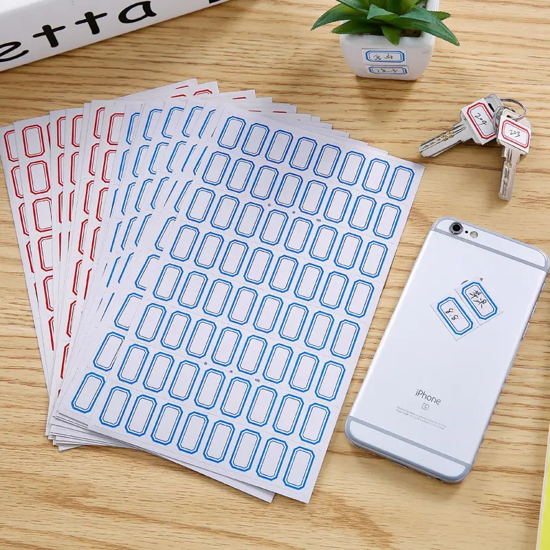 Self-adhesive Classification Sorting PVC Labels Stickers