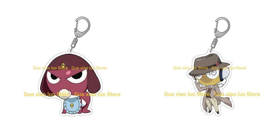 Keroro Gunso character Natsumi Hinata Angol Mois Dark Keroro Tamama Dororo Kururu Pururu Anime frog Toy GK Acrylic keychain gift