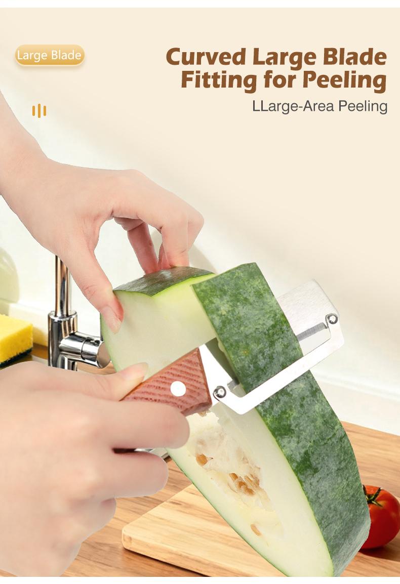 Vegetable & Fruit Peeler (Premium Grade) with Stainless Steel Blade, Wooden Handle, and Added Built-in Bottle Opener – Ideal for Potatoes, Apples, Zucchinis, Papayas, and Pumpkins Vegetable & Fruit Peeler (Premium Grade) with Stainless Steel Blade, Wooden Handle, and Added Built-in Bottle Opener – Ideal for Potatoes, Apples, Zucchinis, Papayas, and Pumpkins