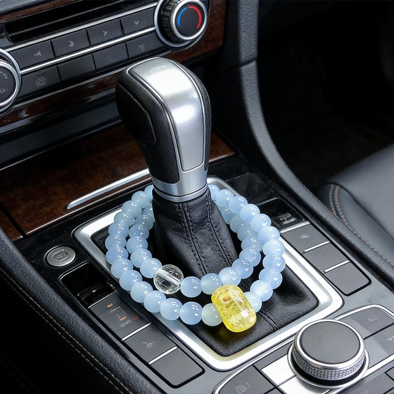 Universal Car Gear Shift Beads Handcrafted, Auto Interior Decoration, Gear Knob Ornament, Stylish Accessory for Vehicle Customization