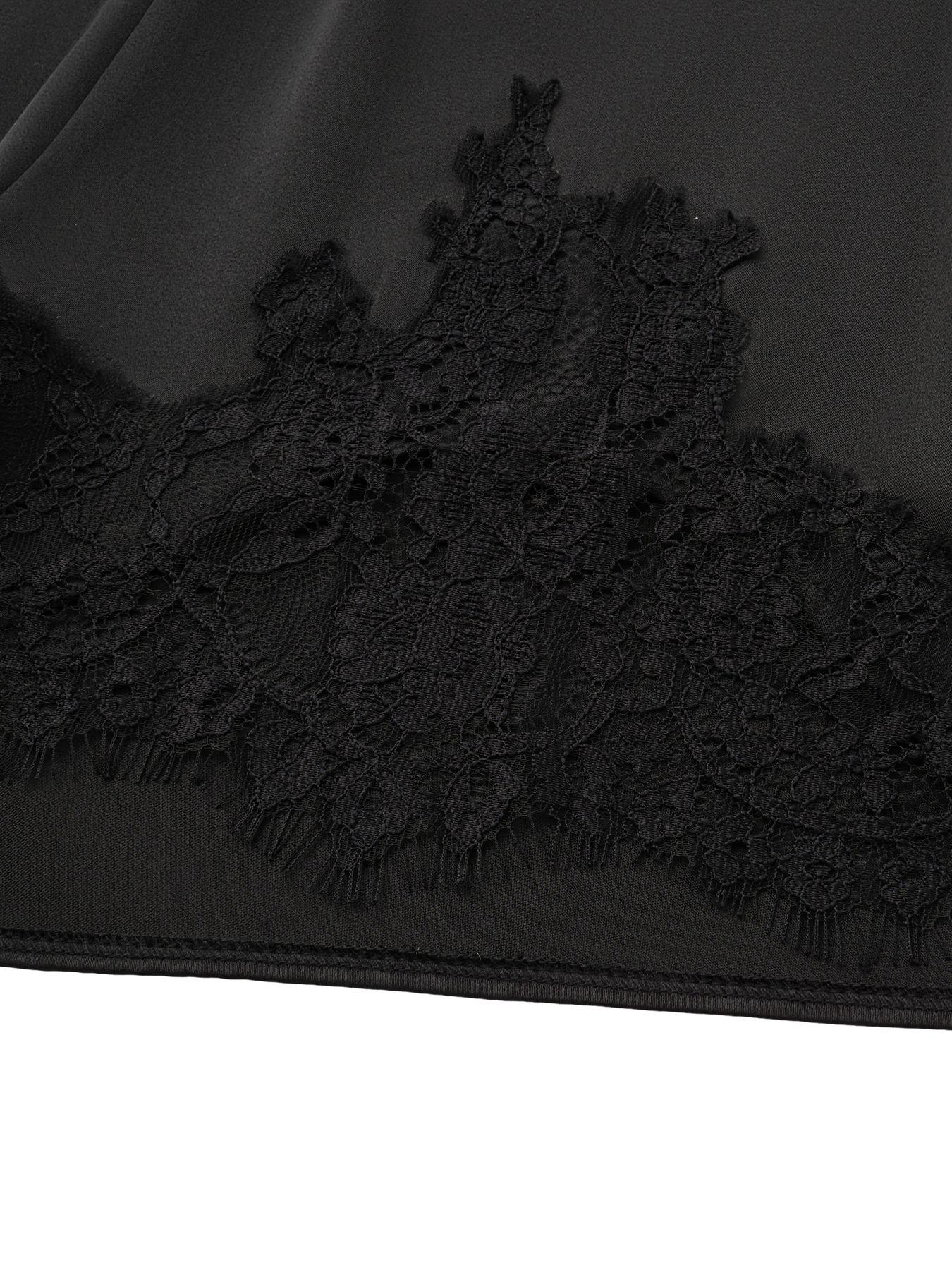 Women's Satin Silk Lace Shorts, Mid-Waist Mini Skirt, Luxurious Party Dress, French Style, Fashion Versatile Pants Women's Satin Silk Lace Shorts, Mid-Waist Mini Skirt, Luxurious Party Dress, French Style, Fashion Versatile Pants