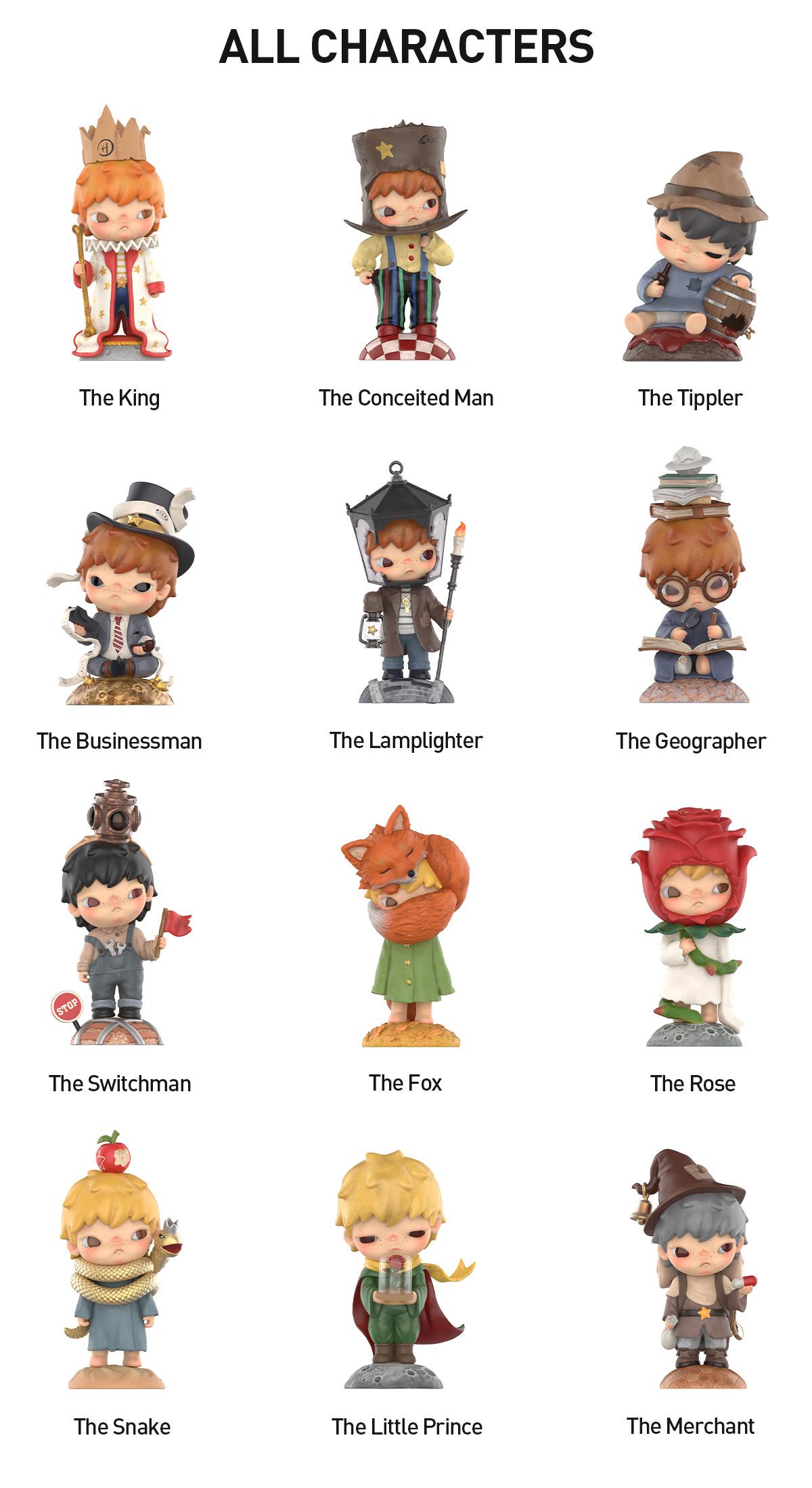 POP MART Hirono×Le Petit Prince Series Figures, Blind Box, Mystery Box POP MART Hirono×Le Petit Prince Series Figures, Blind Box, Mystery Box