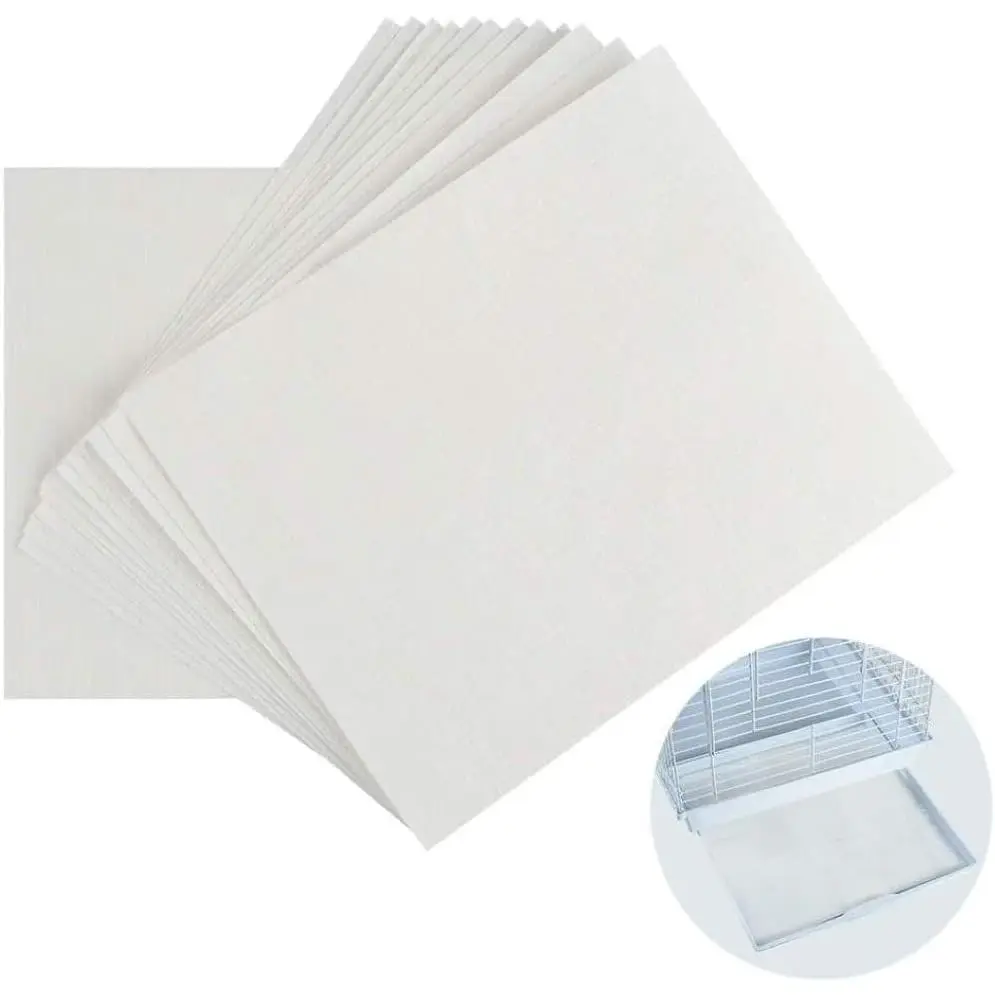 150 Sheets Custom Cut Plain Poly-Wax 40lb Poly Coated Bird Cage Liner, Any Size Up to 30x30 - Pet Cage Liner, Please Message Us for Your Specific Size