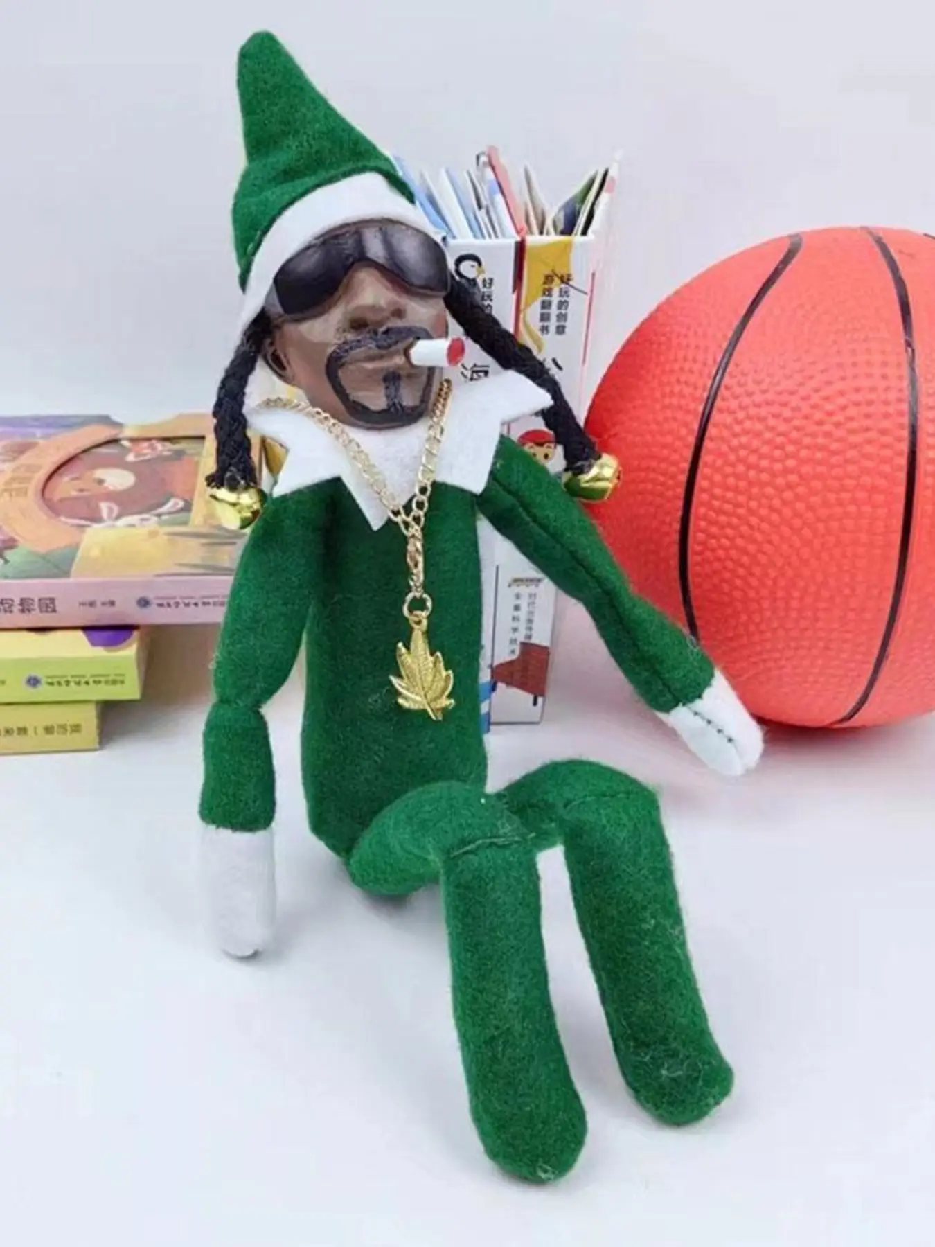 New Christmas Elf Plush Doll, Bendable Spy Toy Figure, Novelty Holiday Decoration, Festive Santa Claus Character Model