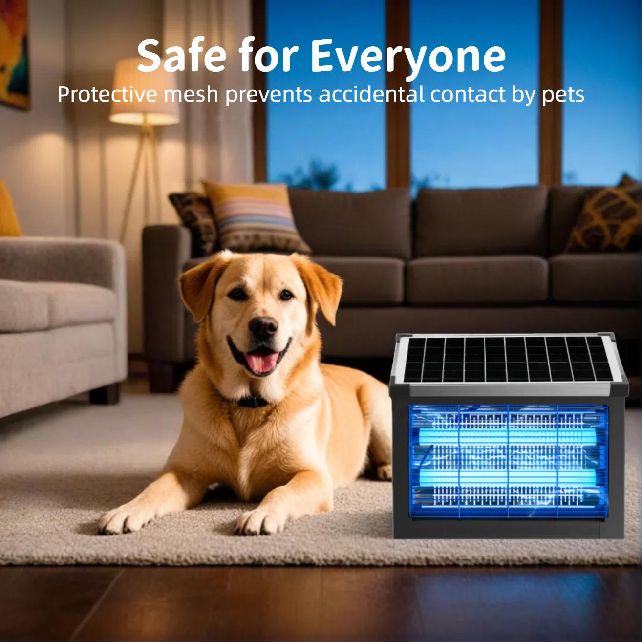 Solar Bug Zapper Outdoor, Waterproof Mosquito & Fly Killer lamps with 4000mAh Battery, Solar Powered Insect Trap, 2 Modes & 3 Placement Options for Yard, Patio, Garden, Camping Solar Bug Zapper Outdoor, Waterproof Mosquito & Fly Killer lamps with 4000mAh Battery, Solar Powered Insect Trap, 2 Modes & 3 Placement Options for Yard, Patio, Garden, Camping