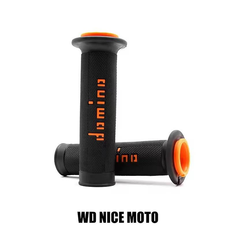 WD NICE MOTO Handle Grip for 7/8" 22 24mm Motorcycle, Universal Atv Dirt Pit Bike Racing Motocross Gel Rubber Brake Grip for Domino