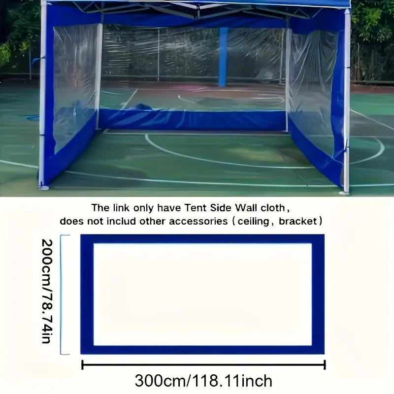 Large /blue Outdoor Tent, Durable Oxford Fabric, Foldable with Transparent Window, Multi-Functional Party Tent, Camping Gear, Folding Canopy