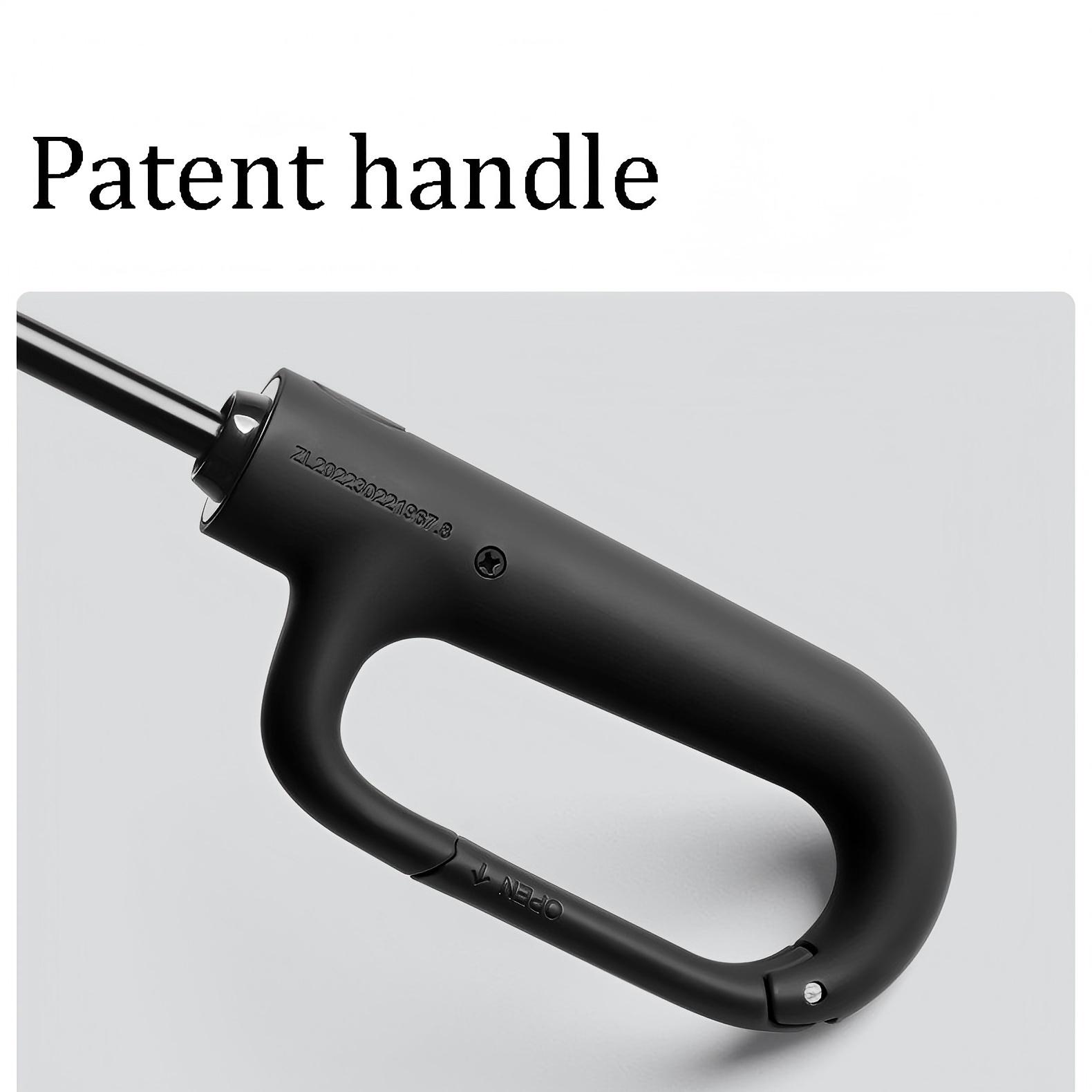 Ring Buckle Automatic Umbrella, Reflective Safety Strips, Durable Windproof, Reverse Auto Open, Travel Portable, Compact Foldable