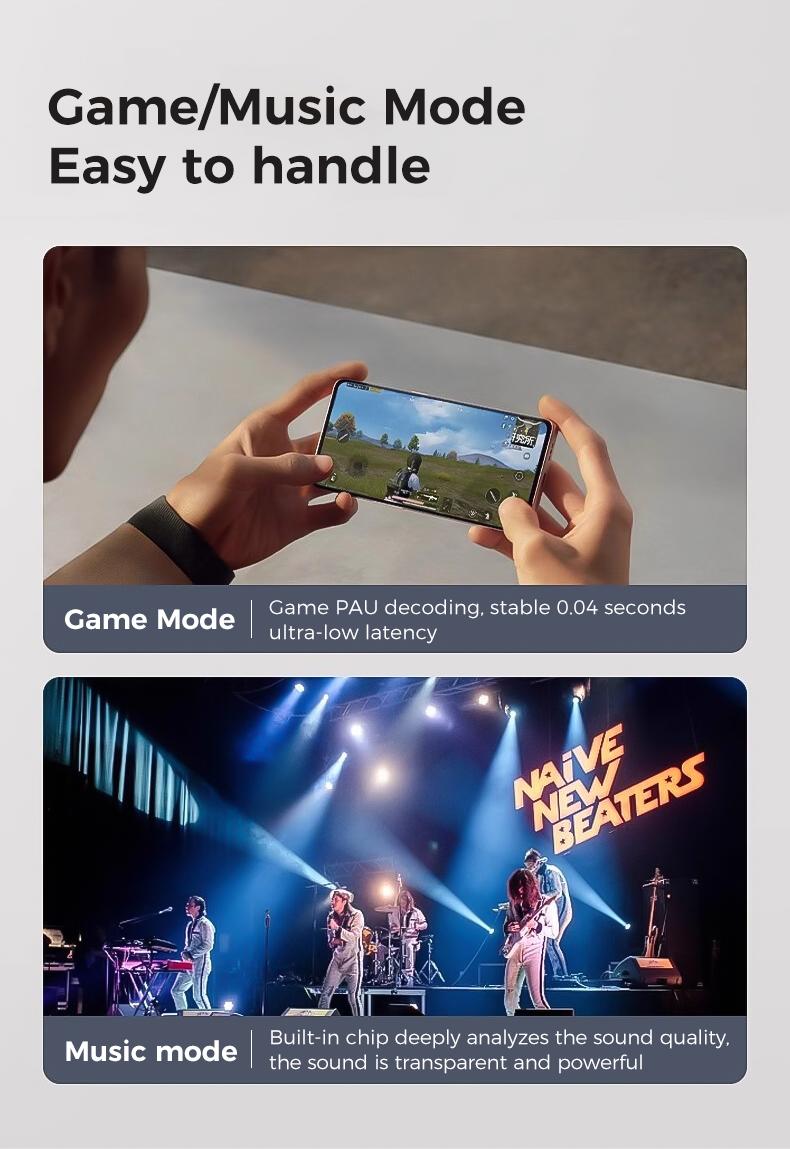 MINISO X33 Flexible Earhook Wireless Bluetooth 5.4 Earphones with Microphone Waterproof HiFi Stereo Headphones Support Sports Sweatproof iPhone and Android Compatible