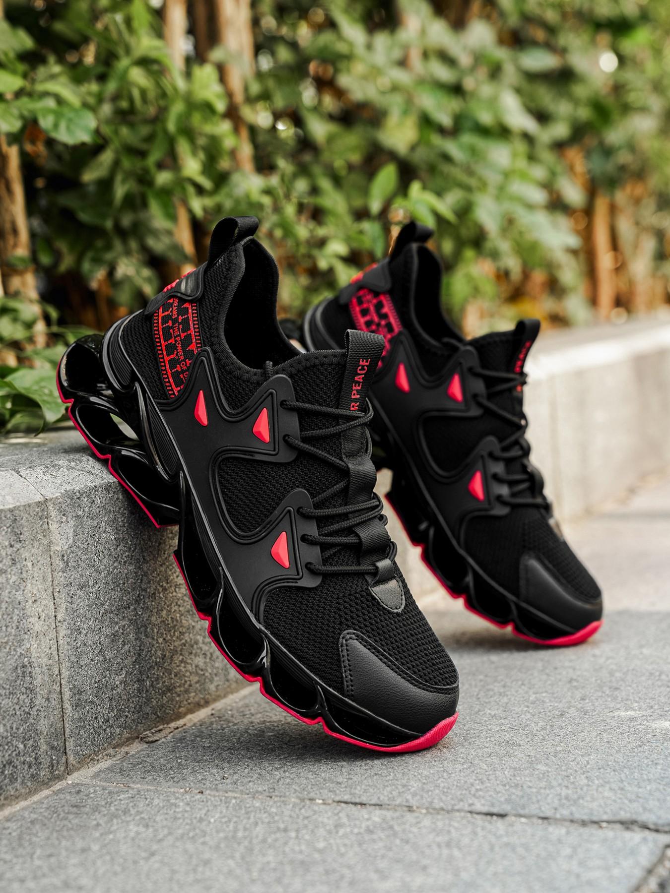 Future Mech Style Dad Shoes, Breathable Mesh Sporty Sneakers, Men's Height-Boosting Shock Absorbing Casual Shoes, Student Streetwear Trendy Shoes