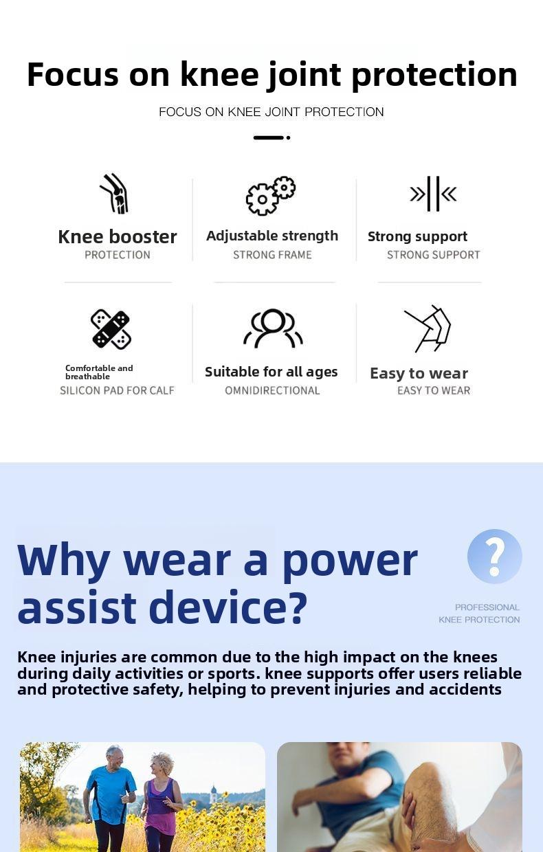 Knee Stabilizer Brace For Hiking Climbing Stairs Walking Fitness Sports Joint Support Protector Breathable NonSlip Knee Pad For Elderly Men Women Lightweight Patella Guard For Daily Activities Outdoor Exercise And Mobility Support