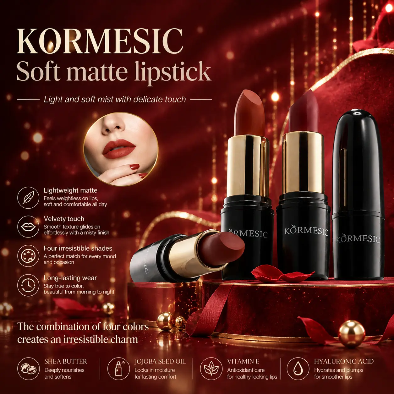 Lipstick and lip cosmetics