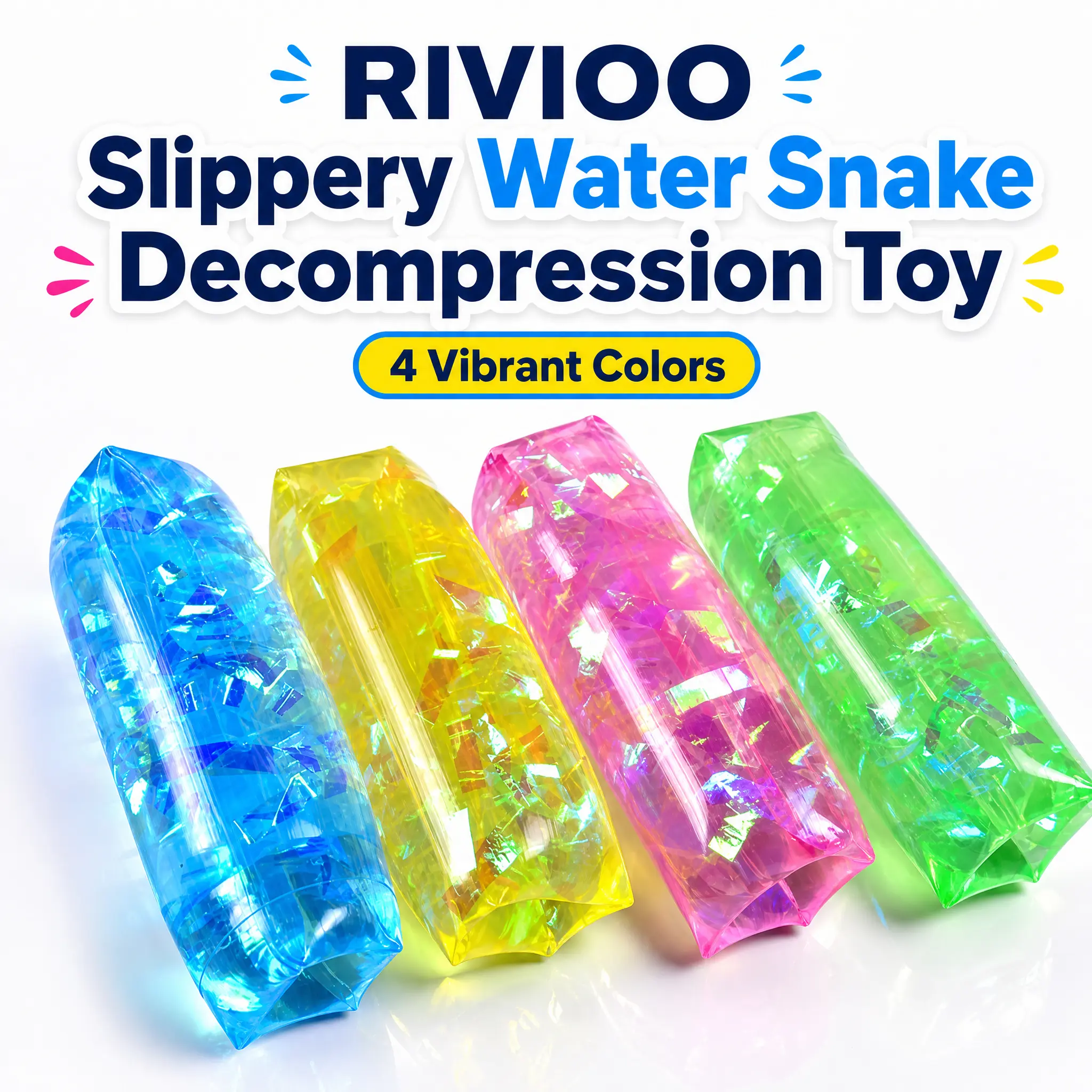 RIVIOO Large transparent can't hold toy children's cartoon trick can't hold vent ball decompression ball pinching music