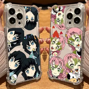 Muichiros Mitsuris Demons Anime Slayers Phone Case Clear For Samsung A series MOTOG series iPhone case 17/16/15/14/13/12/11 Silicone Cover