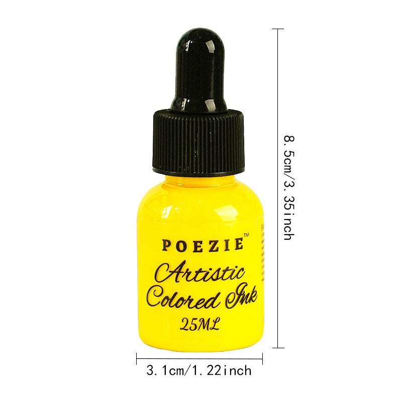 Premium 6pcs X 25ML Acrylic Ink Set with Dropper, Essential Colors for ...