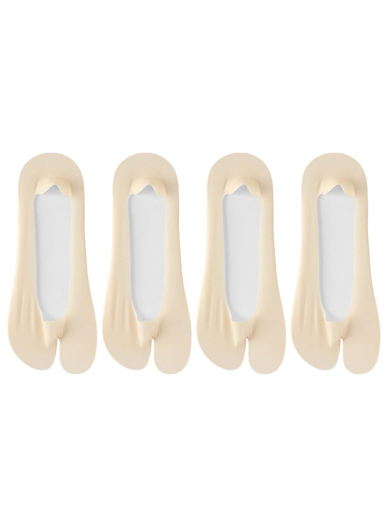 2 Pairs Tabi Socks, Thin No-Show Non-Slip Low-Cut Invisible Liner, Summer Footies for Flats, Flip Flops, Sneakers & Sandals