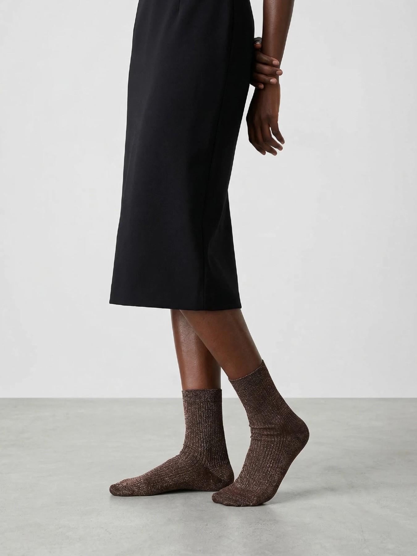 Women's Fashion Mid-Calf Socks, 5 Pairs (random Shipping), Colorful Sparkle Design, All-Season Streetwear Style, Comfortable & Stylish