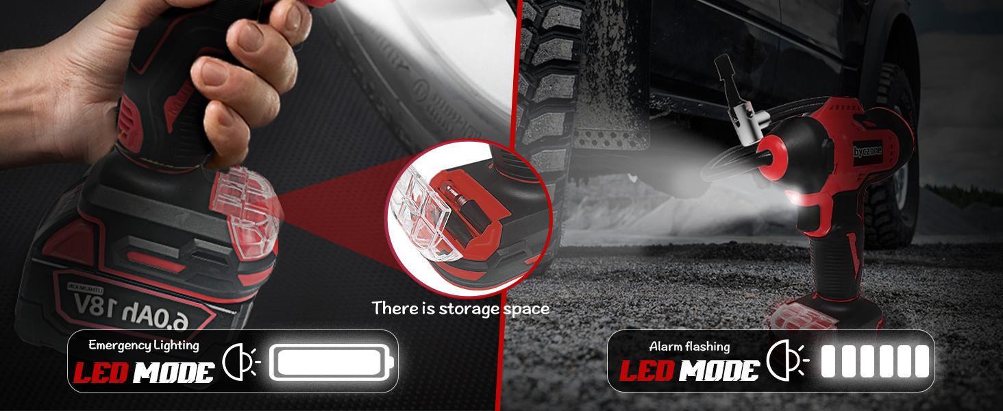 Cordless Tire Inflator Air Compressor Compatible with Milwaukee 18V Battery, 160PSI Portable Handheld Air Pump with Digital Pressure Gauge for Motorcycles Cars Bike Sport Ball Auto (NO Battery) Cordless Tire Inflator Air Compressor Compatible with Milwaukee 18V Battery, 160PSI Portable Handheld Air Pump with Digital Pressure Gauge for Motorcycles Cars Bike Sport Ball Auto (NO Battery)