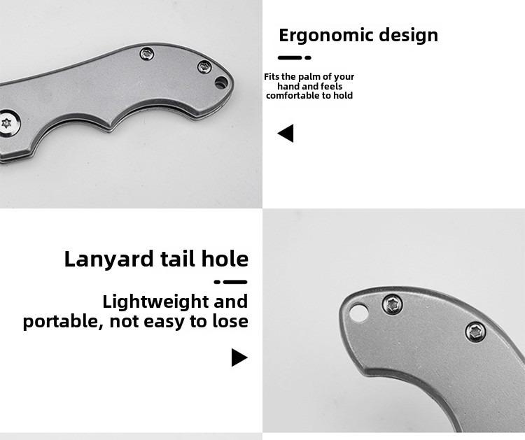 3 camping stainless steel fruit knives high hardness sharp folding knives outdoor multi-function self-defense portable survival knife men's gift