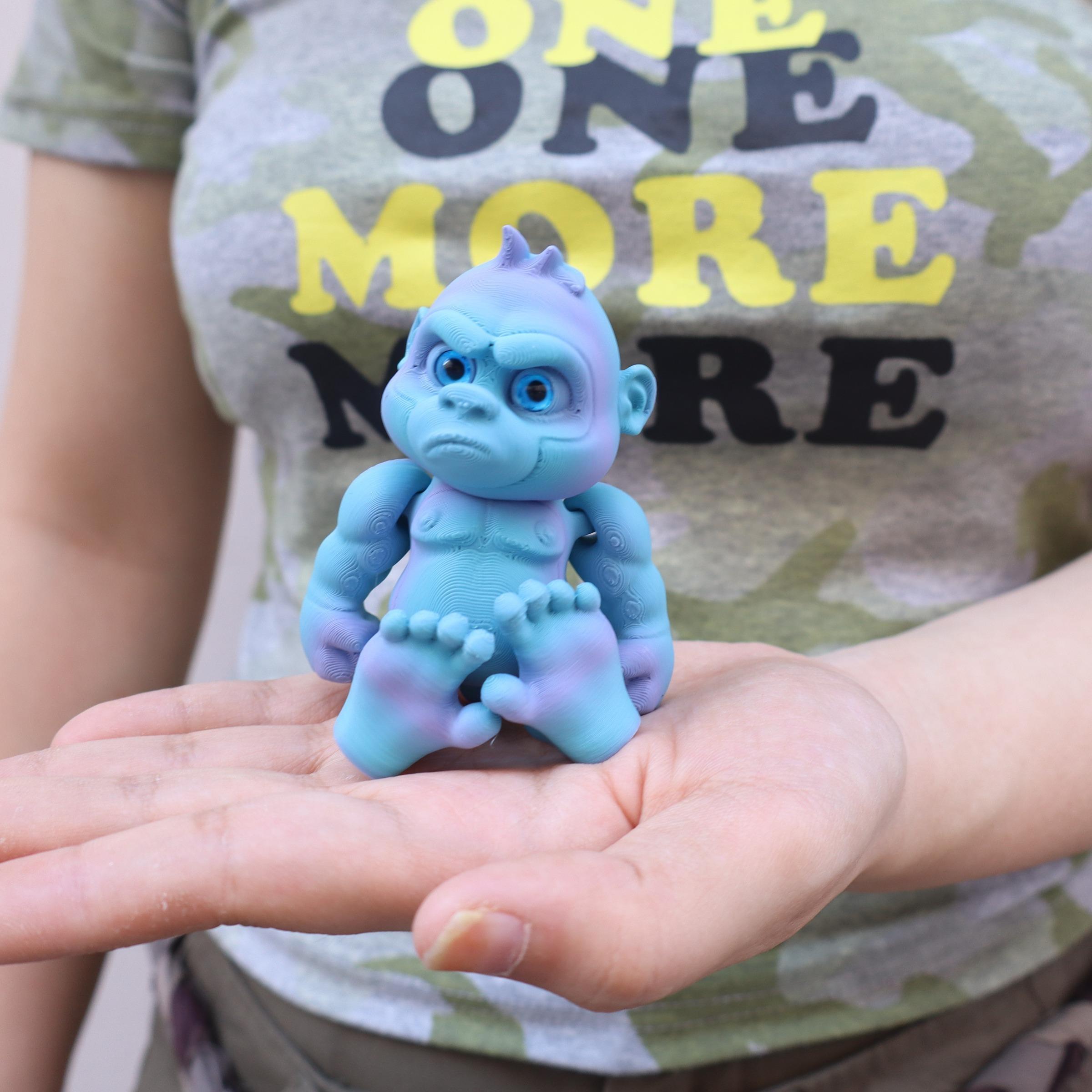 3D Printed Angry Gorilla, Articulated Monkey Figurine, Two Sizes Available, Perfect Party Gift, Christmas & Halloween Decoration, Garden Decor