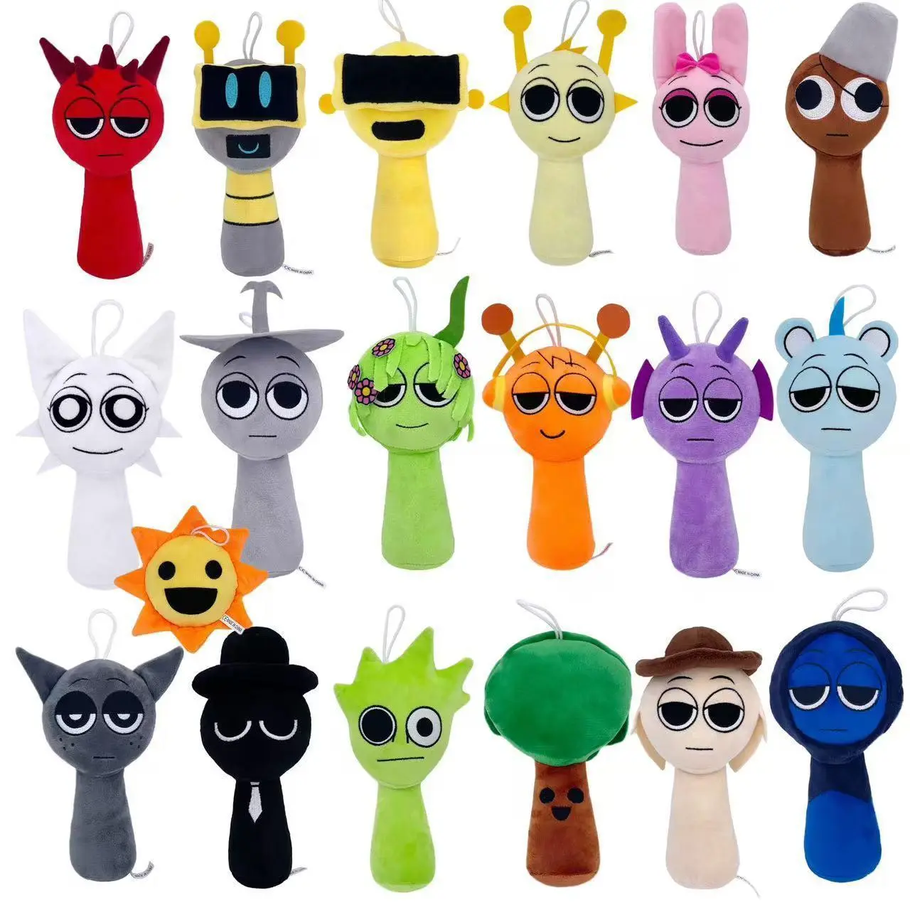 Sprunki Plush Toys Sprunki Plush Doll Sprunki Game Cartoon Pillow Kids Birthday Gifts Stuffed Dolls Christmas Gift