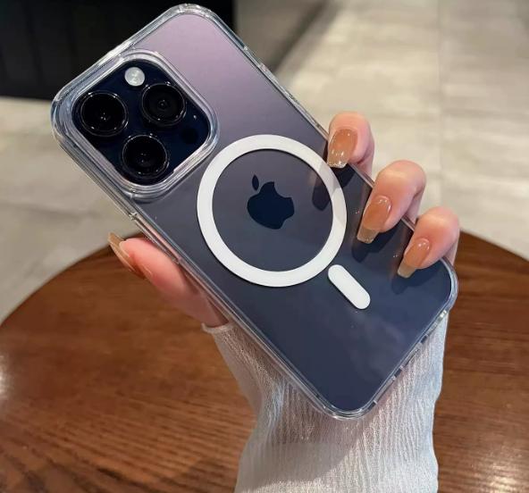 PopSockets iPhone 16 Case with Round Phone Grip, Full Lens Cover, TPU Soft Shell, Scratch Resistant - Clear 15 Pro