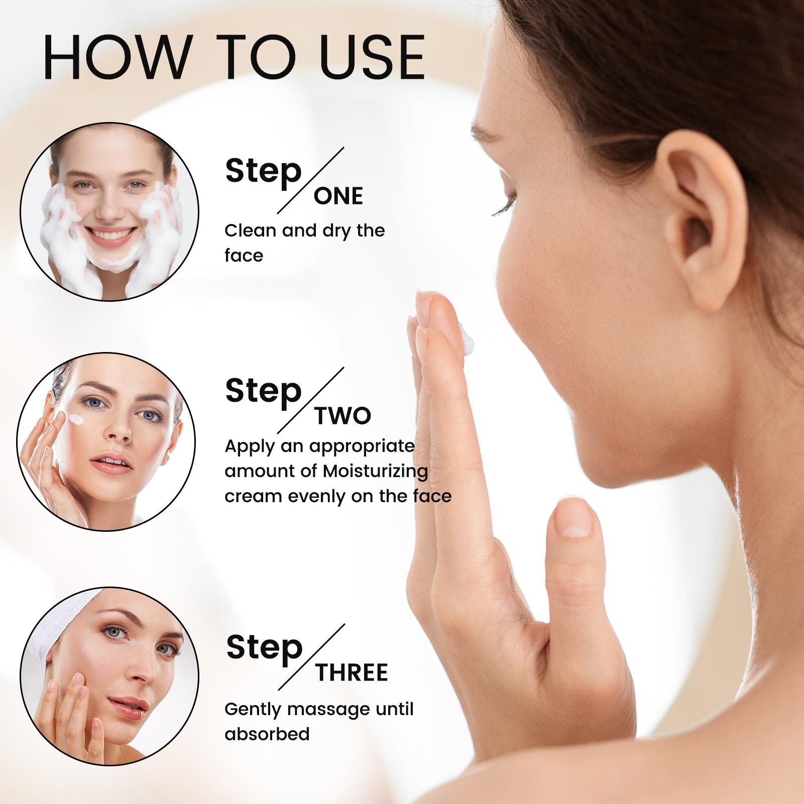 Aoao 4-In-1 Rice Cream, Ceramide and Vitamin E, Nourishing Essence, Moisturizing Day and Night Cream, Large Bottle