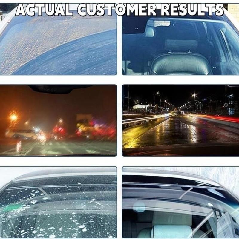 Windshield Oil Film Eraser Wand, All-In-One Pro Kit, Glass Cleaning Emulsion Formula, Streak-Free Solution for Rain Repellents