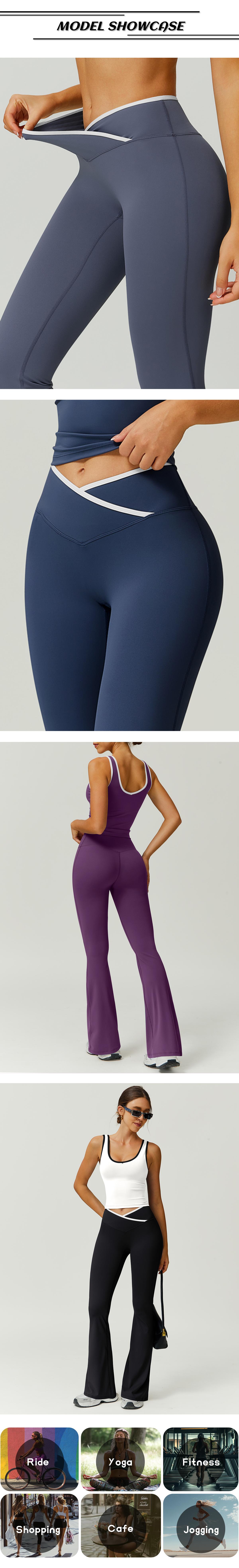 TimeOFF Two-Piece Color Block U-Neck Piped Tank & Bell Bottom Set, Deep V-Back Cutout, Contrast Binding Detail, Solves Trendy & Sculpting Need for Gym, Dance & Chic Casual Occasions,loungesetwomen,sweatsuits women,comfort sweat set TimeOFF Two-Piece Color Block U-Neck Piped Tank & Bell Bottom Set, Deep V-Back Cutout, Contrast Binding Detail, Solves Trendy & Sculpting Need for Gym, Dance & Chic Casual Occasions,loungesetwomen,sweatsuits women,comfort sweat set