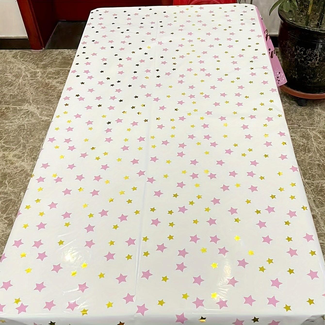 Halloween Christmas Disposable Tablecloth, Party Birthday Decoration, Plastic Printed Design, Easy Clean, Durable One-Use Decor