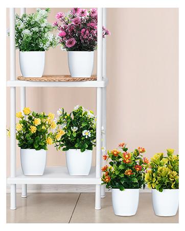 24 Pcs Artificial Flowers for Outdoors, UV Resistant Fake Plants, Plastic Faux Flowers for Indoor Outdoor Decor, Wedding 24 Pcs Artificial Flowers for Outdoors, UV Resistant Fake Plants, Plastic Faux Flowers for Indoor Outdoor Decor, Wedding