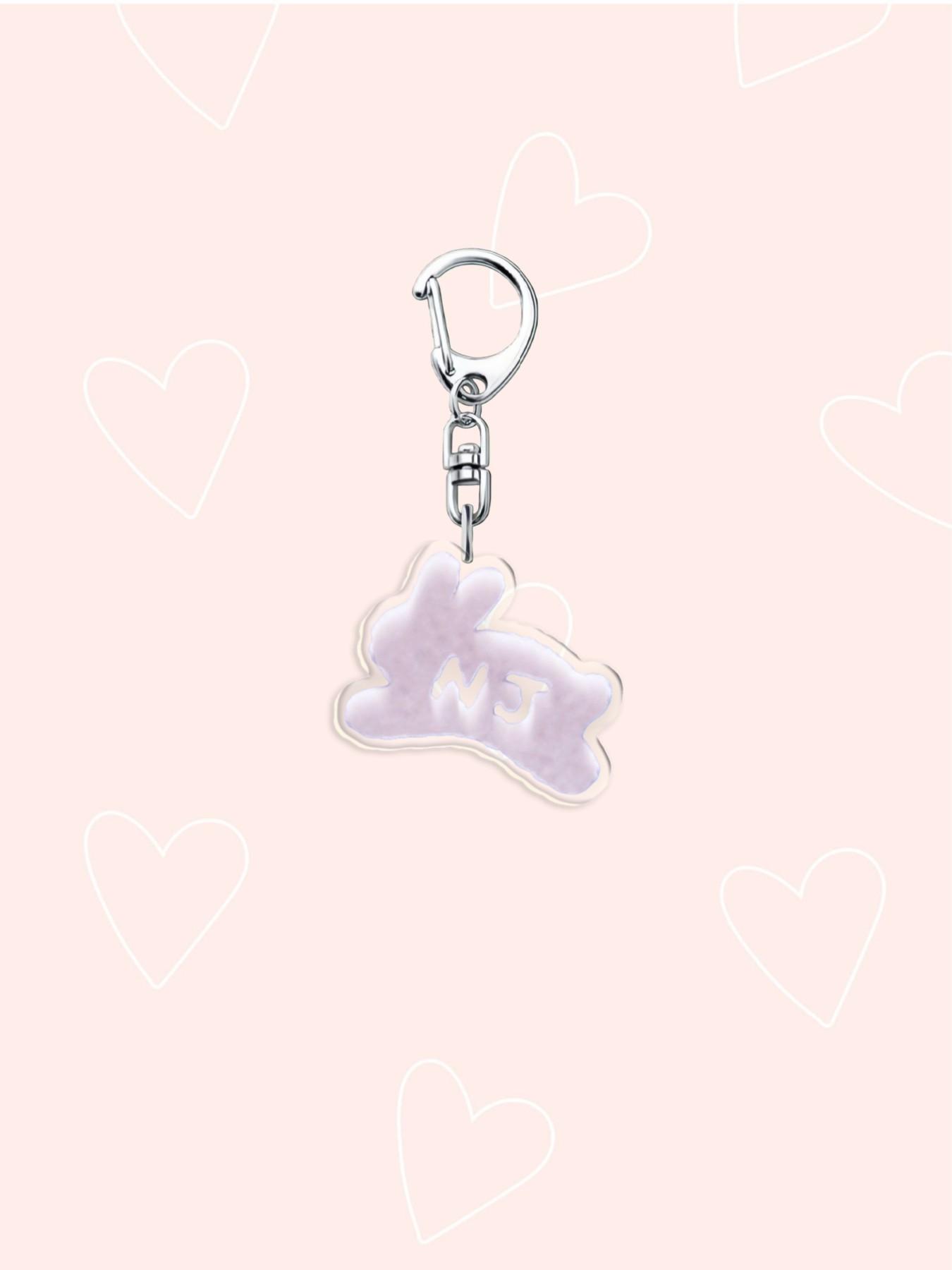 New Cowboy Cartoon Acrylic Keychain, Cute Animal Rabbit Backpack Charm, Best Friend Gift Keychain, Birthday Gift, Holiday Gift