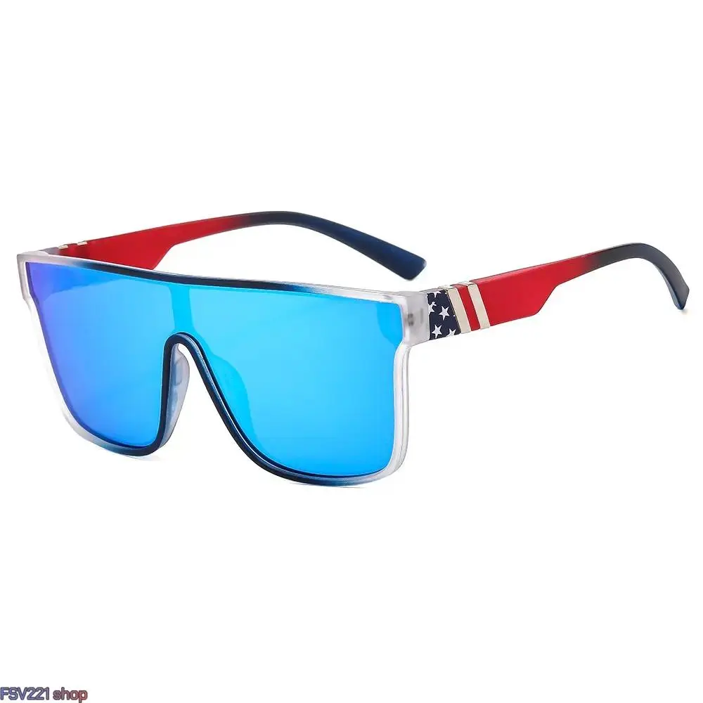 Sporty Oversized Shield Sunglasses, UV400 Mirrored One‑Piece Lens Streetwear Eyewear for Men & Women, Fashion Shades for Beach, Camping & Outdoor Activities