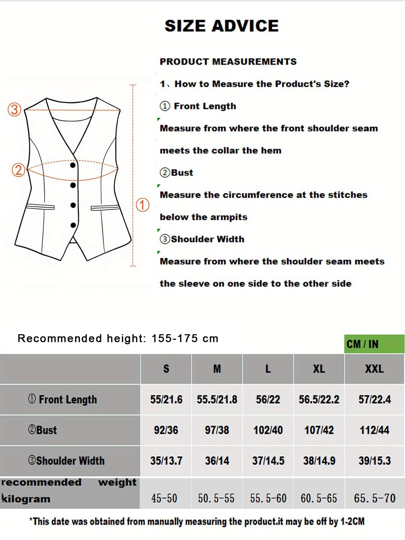 Women's Solid Button Front Fake Pocket Vest Blazer, Elegant V Neck Sleeveless Outerwear for Work Office Business, Ladies Spring & Fall Clothes Womenswear